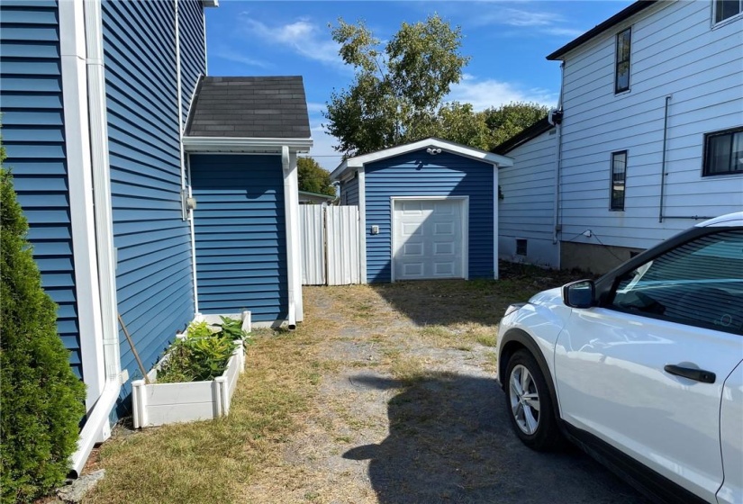 South Side Driveway and Shed