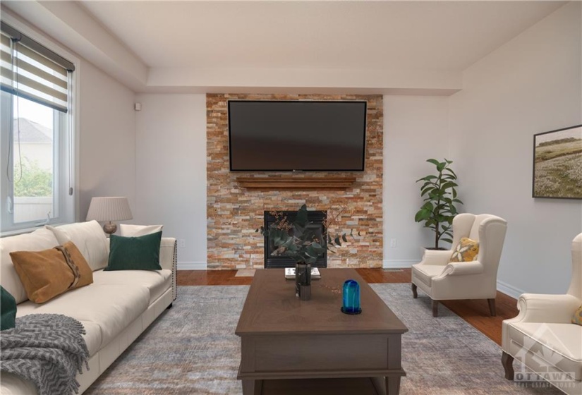 Family Room with Gas Fireplace