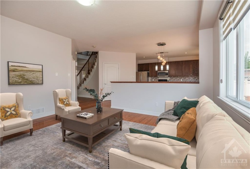 Family Room Open to Kitchen