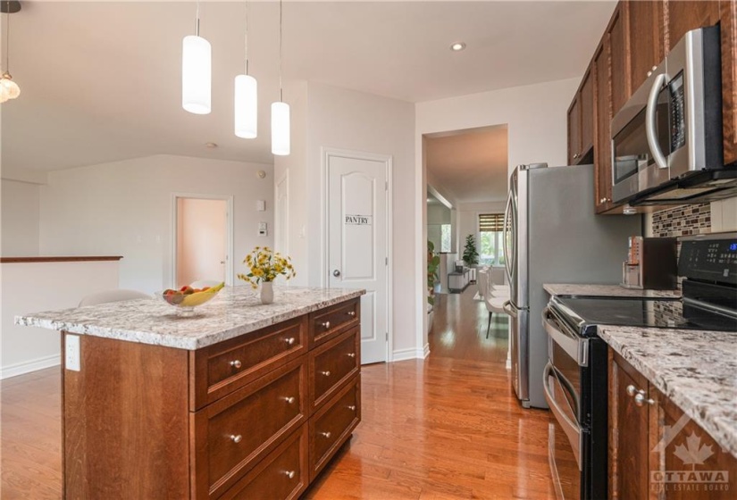 Kitchen with walk-in pantry