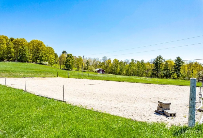 Sand arena for horses