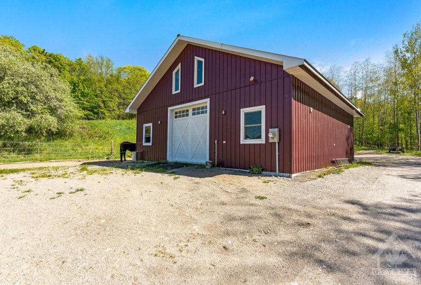 Upscale horse barn