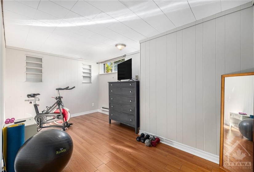 Lower level gym/bedroom