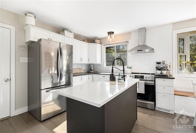 Lots of natural light makes this kitchen sparkle