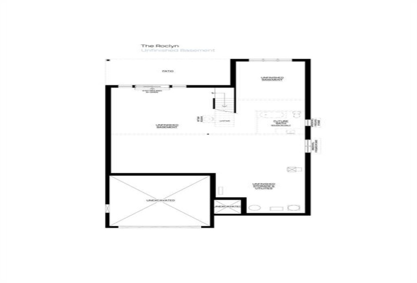 Unfinished Basement Floorplan