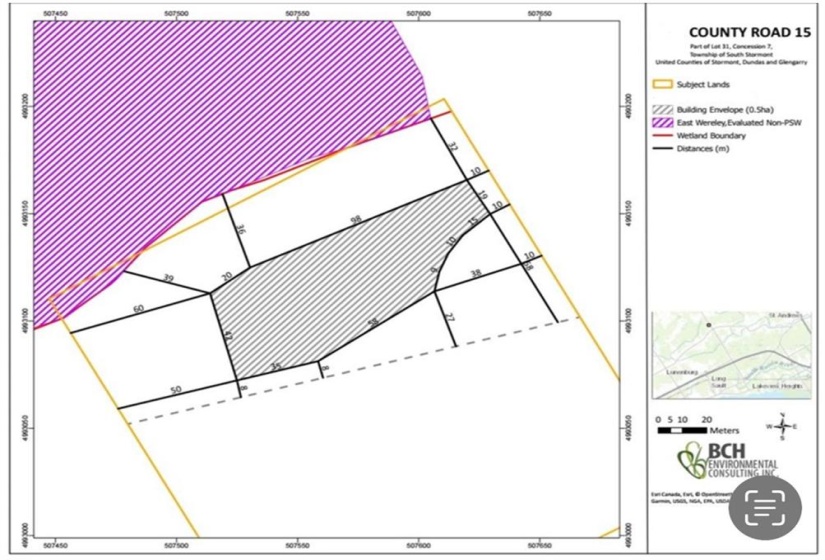 Approved building area