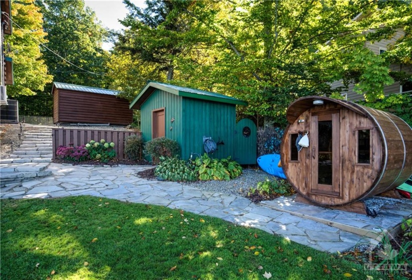 Storage Sheds and Sauna