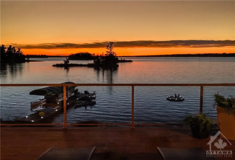 Sunset Views from the Elevated Deck