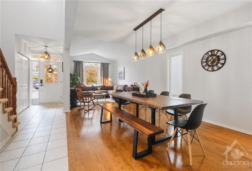 Adjoining Living Room and Dining Room