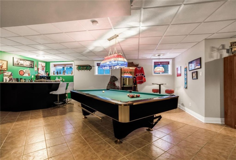 Pool table included