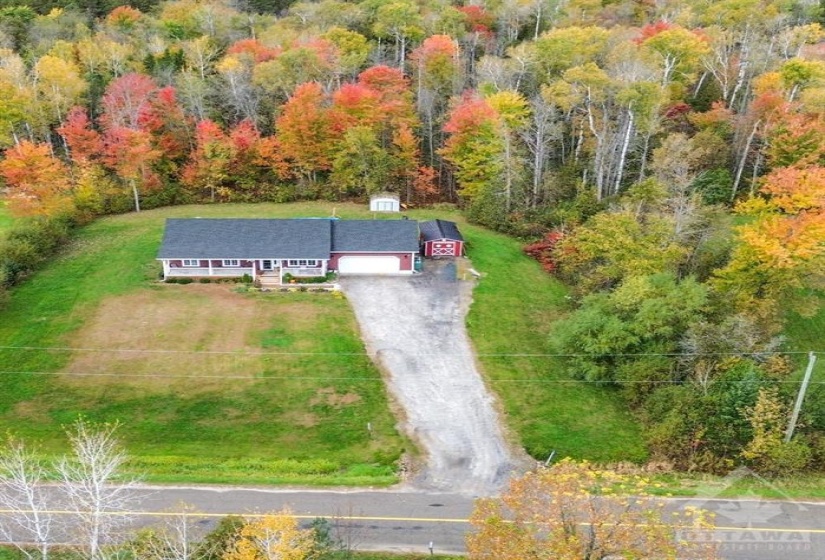 Arial view of the front