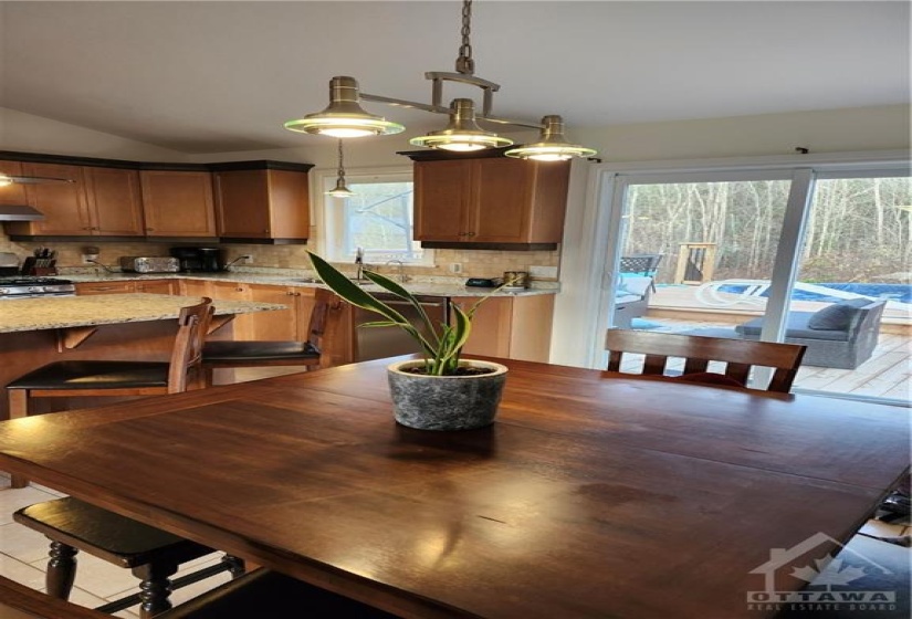 Dinning room and kitchen