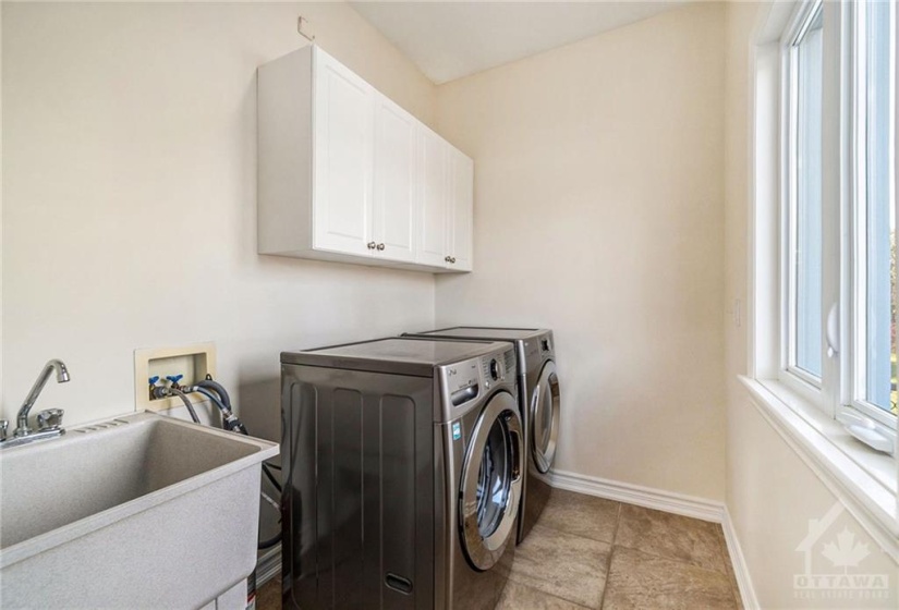 Convenient laundry on main floor