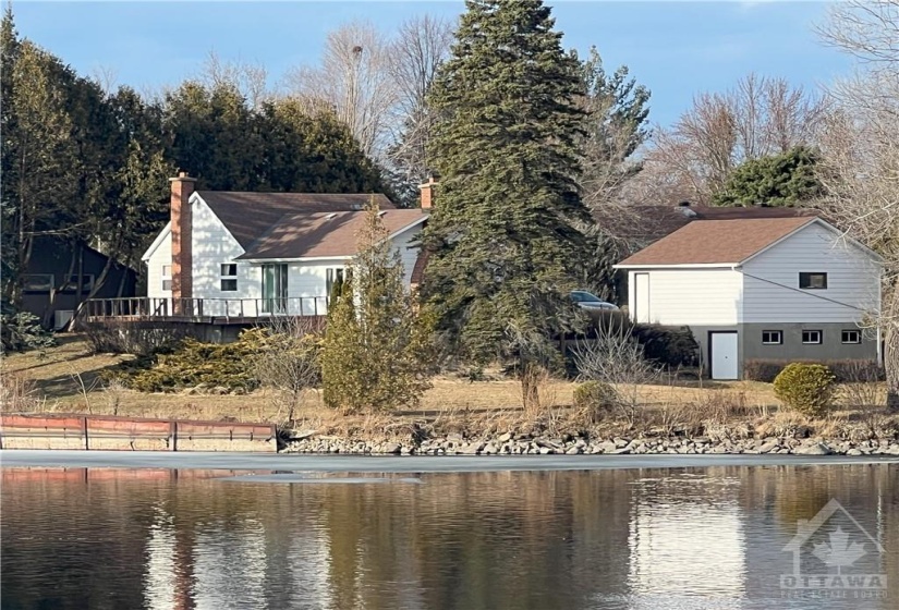 View from across the river