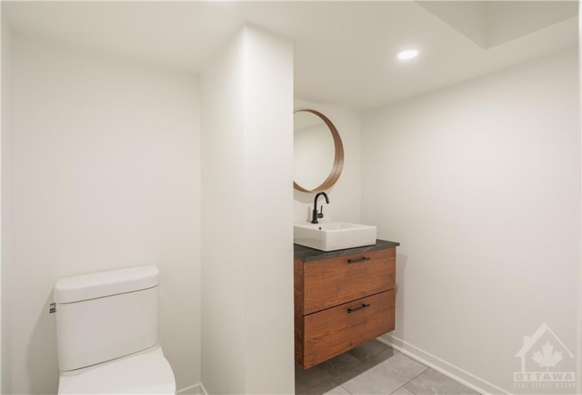 Bathroom in Basement with Premium Finishes