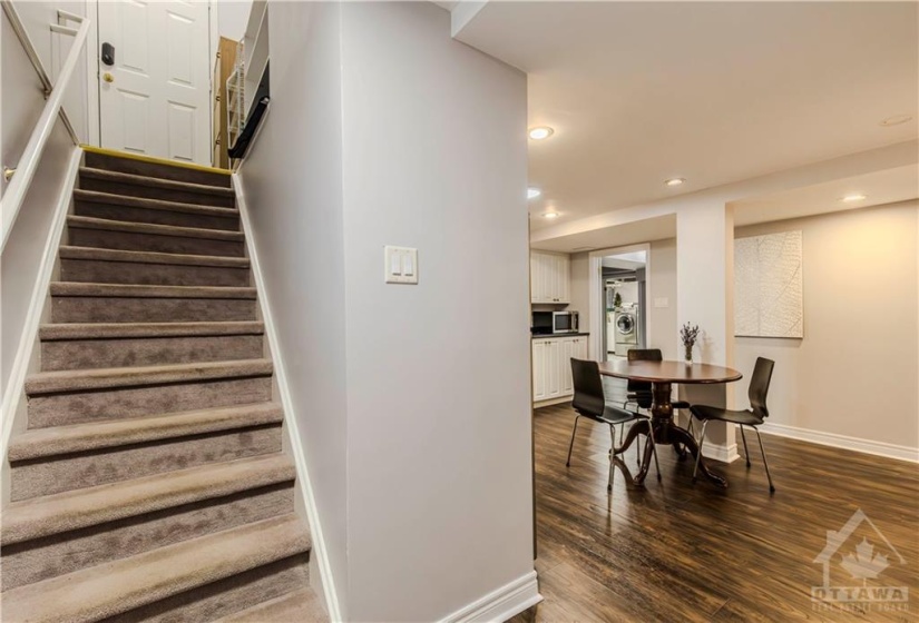 Fully finished basement with a separate entrance