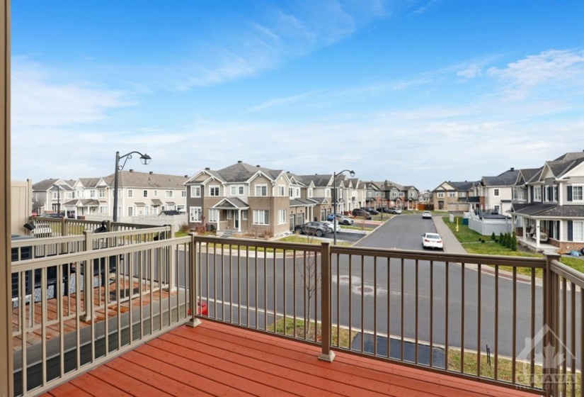 Balcony off living room