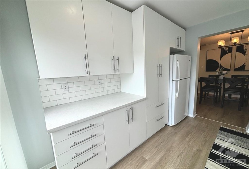 Kitchen with lots of cabinets