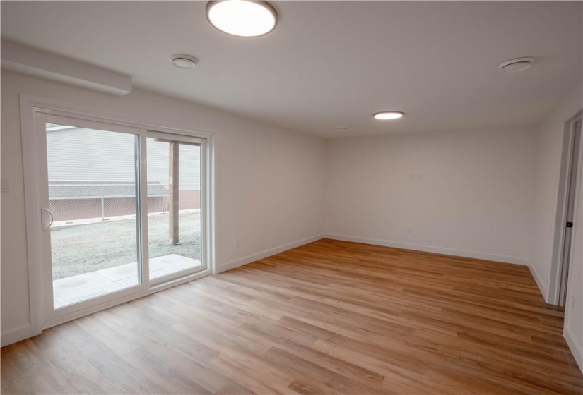 Downstairs family room w/ walkout