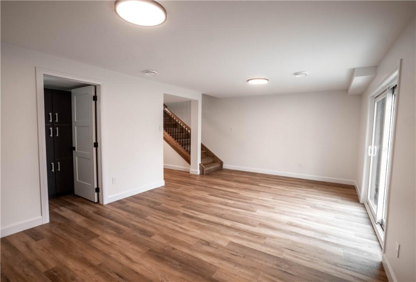 Downstairs family room w/ walkout